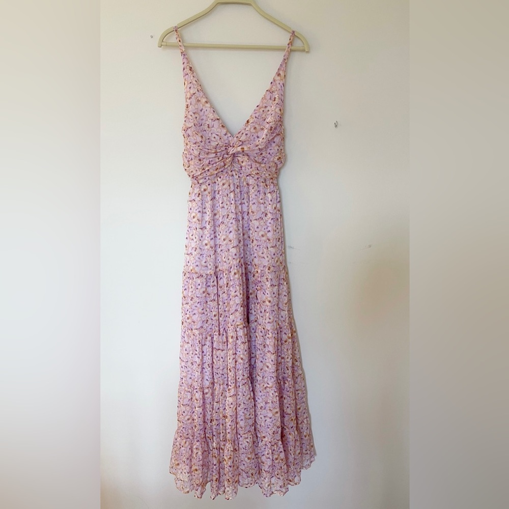ASTR The Label ~ ELSA FLORAL FRONT SLIT MAXI DRESS - Picture 7 of 10